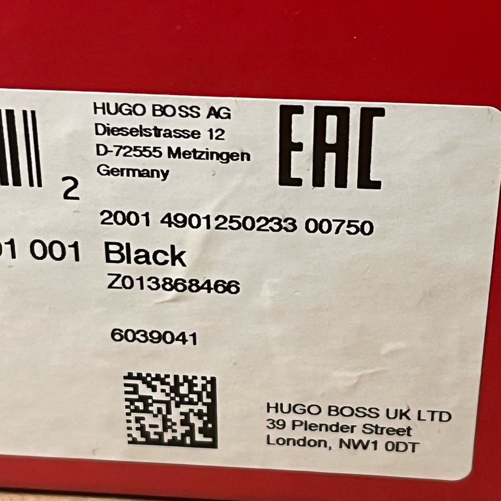 HUGO Boss Men's Cubite Runn Black Sneakers 11 - Picture 11 of 12